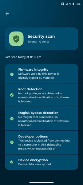Security Scan Motorola