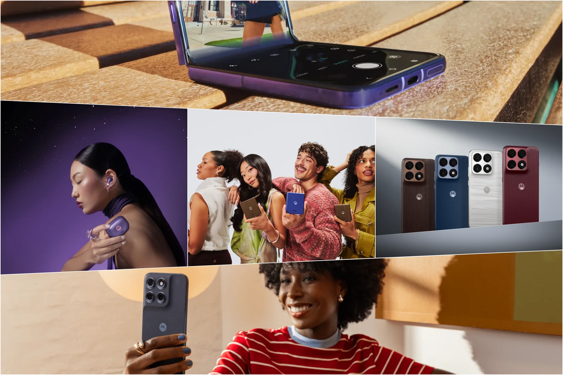 Motorola amplió su portfolio premium con nuevos razr, edge y moto g: diseño y potencia, a mano