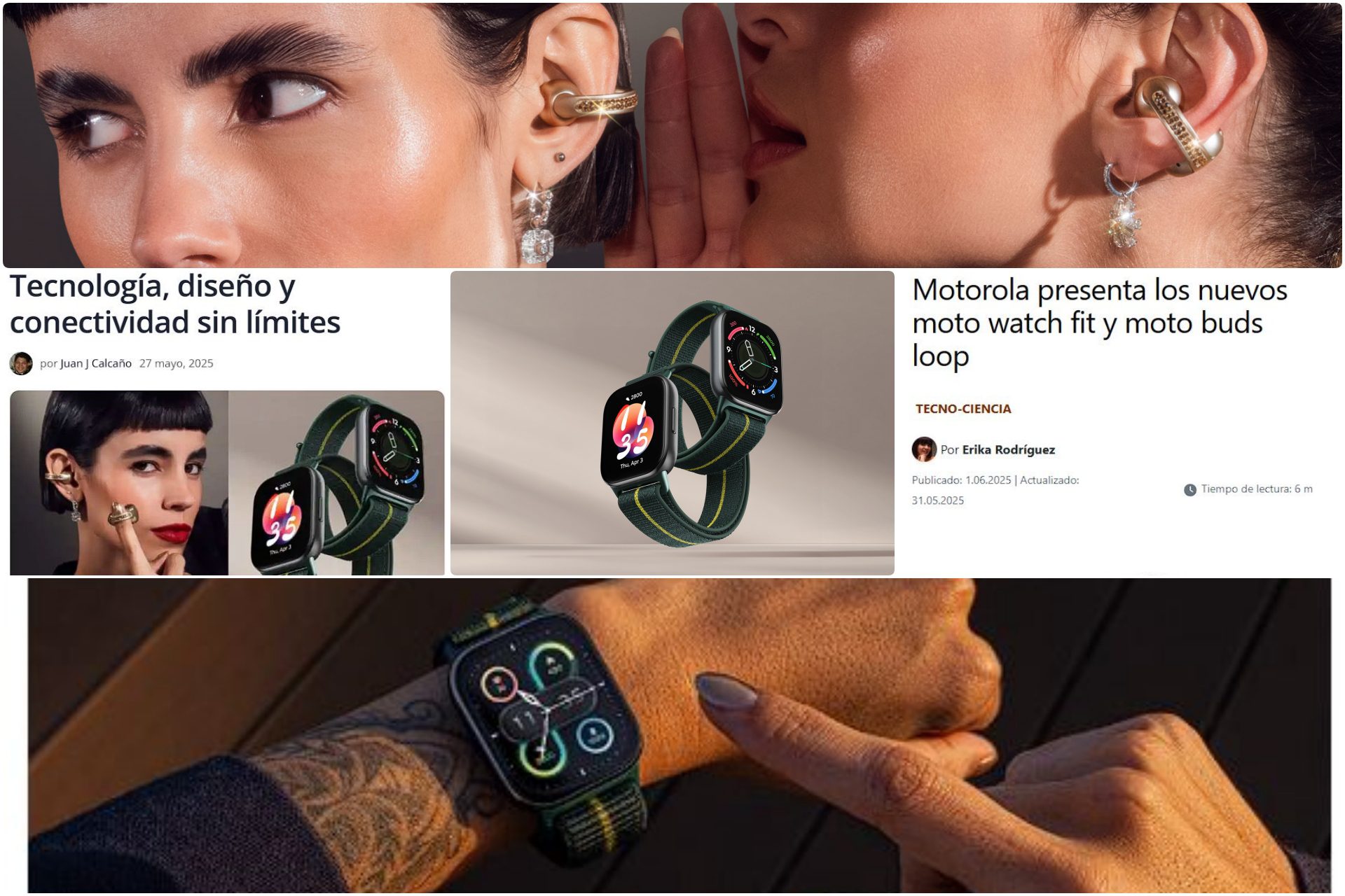 moto things, en manos de expertos: qué dicen sobre moto buds loop y moto watch fit