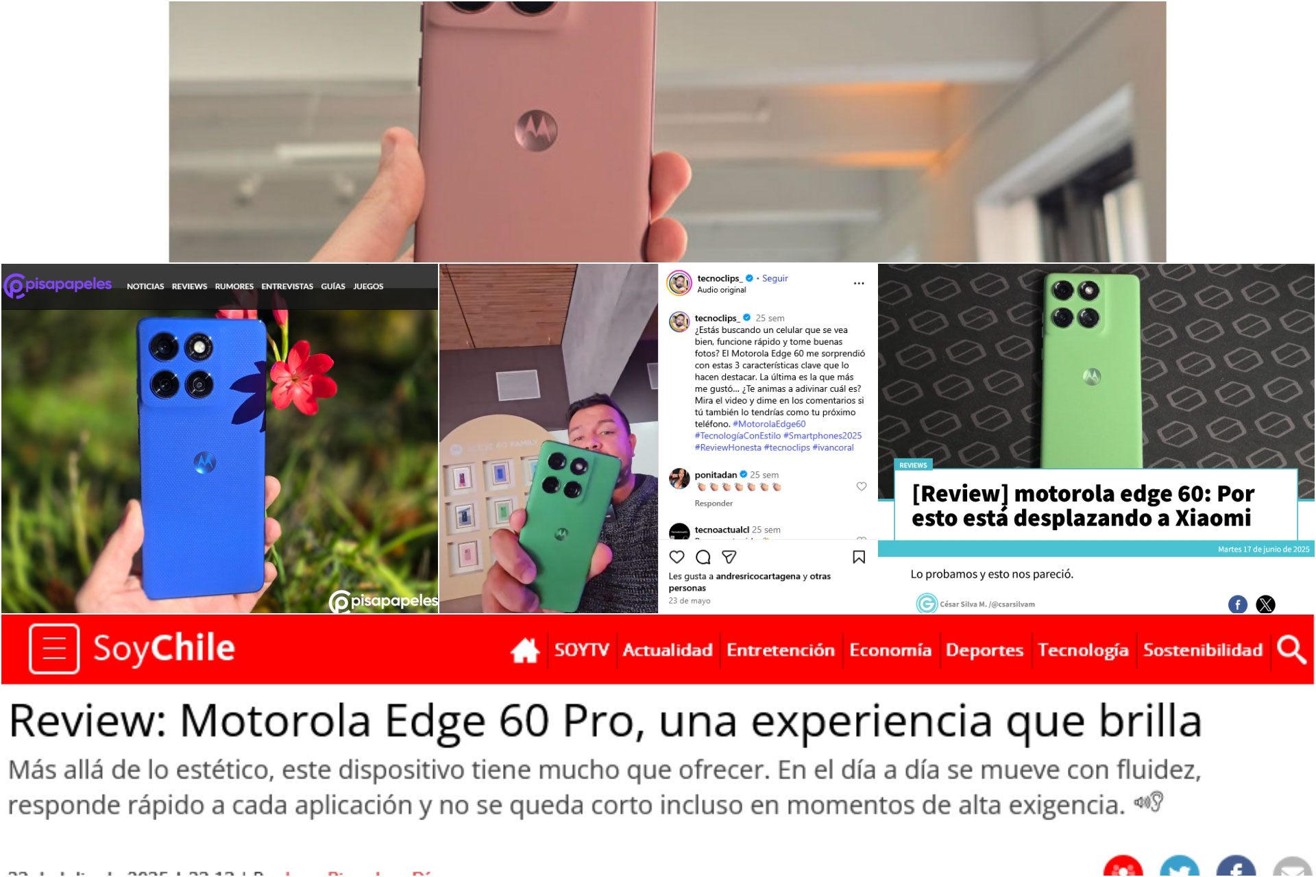 La familia motorola edge 60, en manos de los que saben