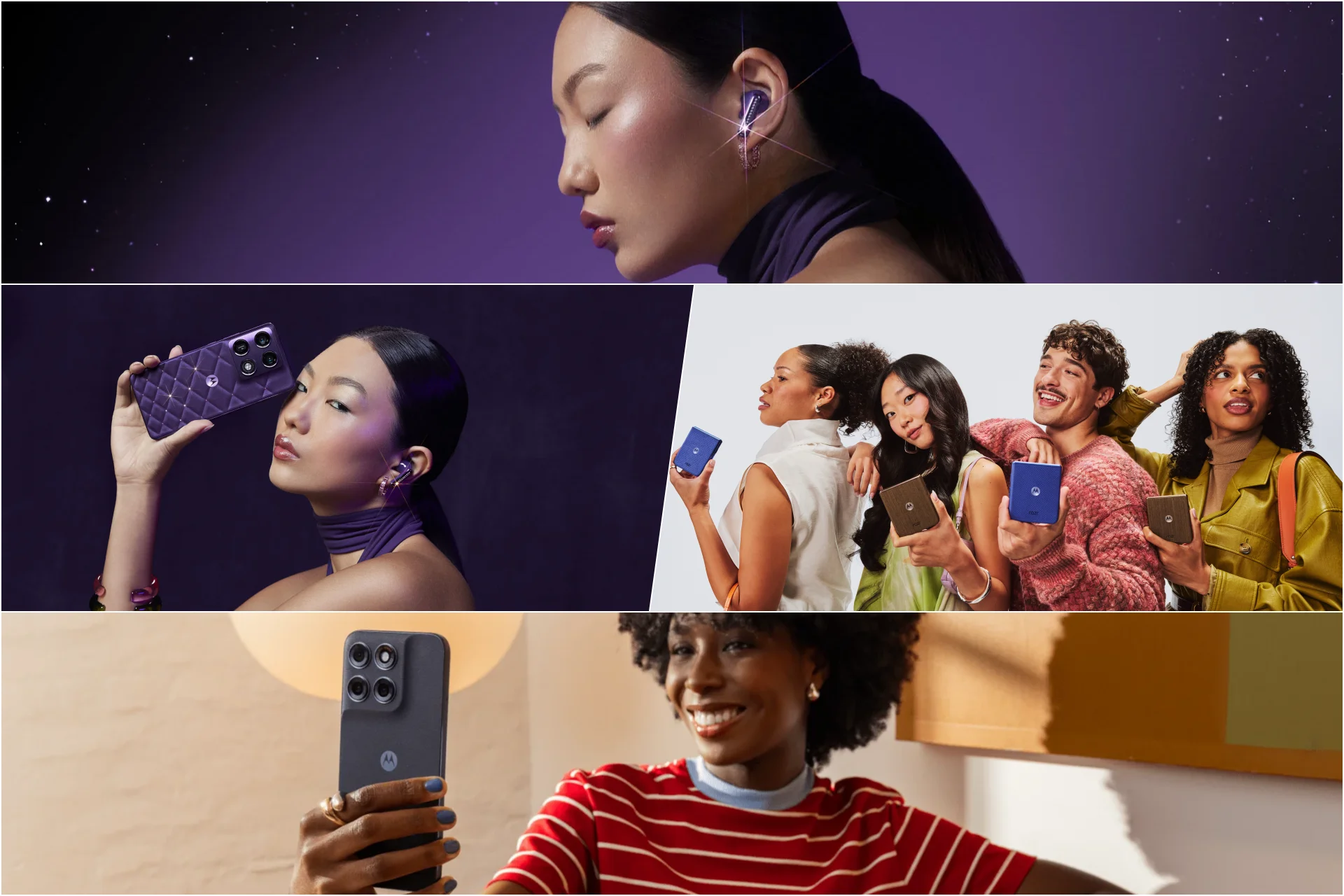 Motorola amplió su portfolio premium con nuevos signature, razr, edge y moto g: diseño y potencia, a mano