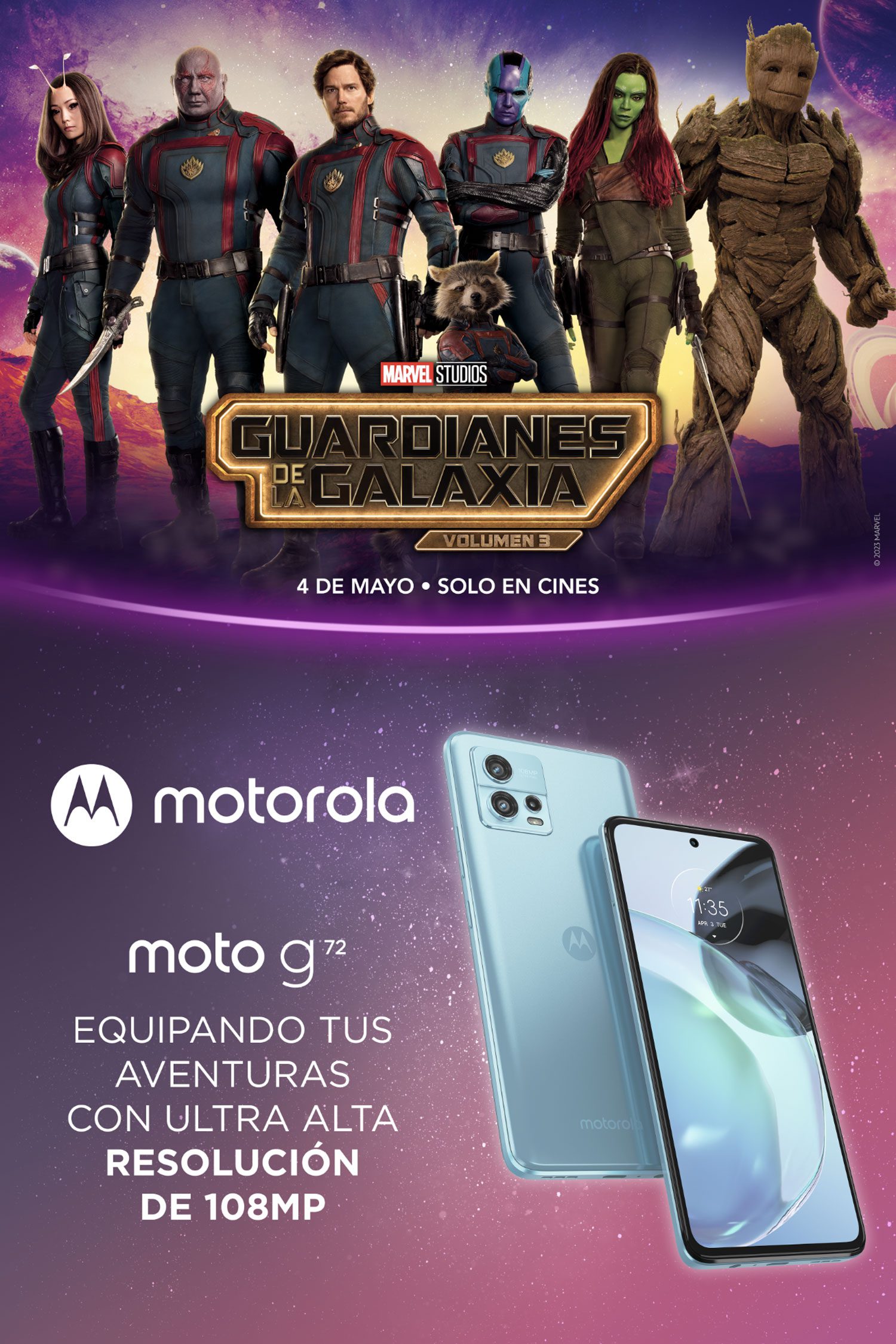 Motorola Guardianes Galaxia