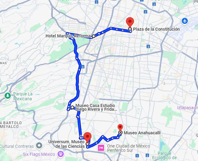 Mapa Ofrendas Dia de Muertos