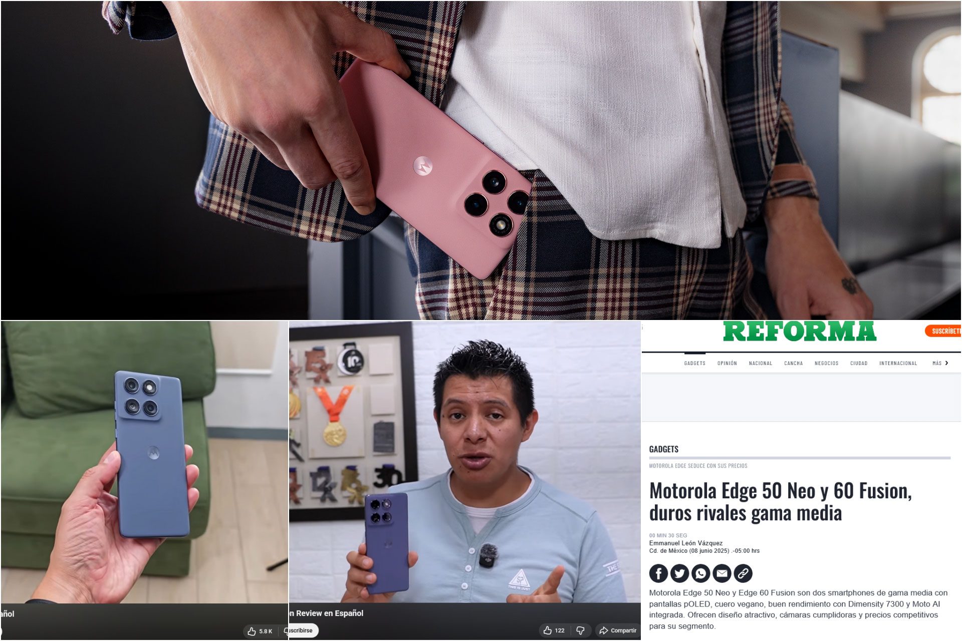 Las opiniones más destacadas sobre el motorola edge 60 fusion