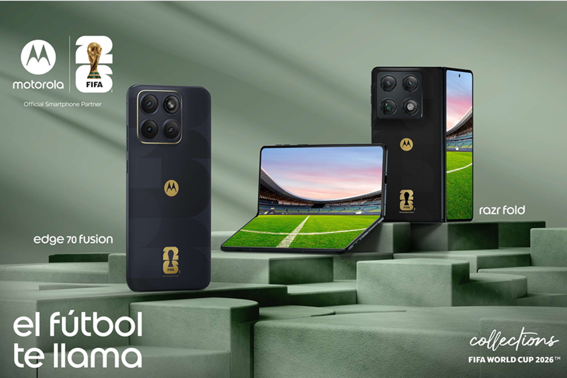 Llegan a México los nuevos motorola razr fold y motorola edge 70 fusion FIFA World Cup 26™ Collection