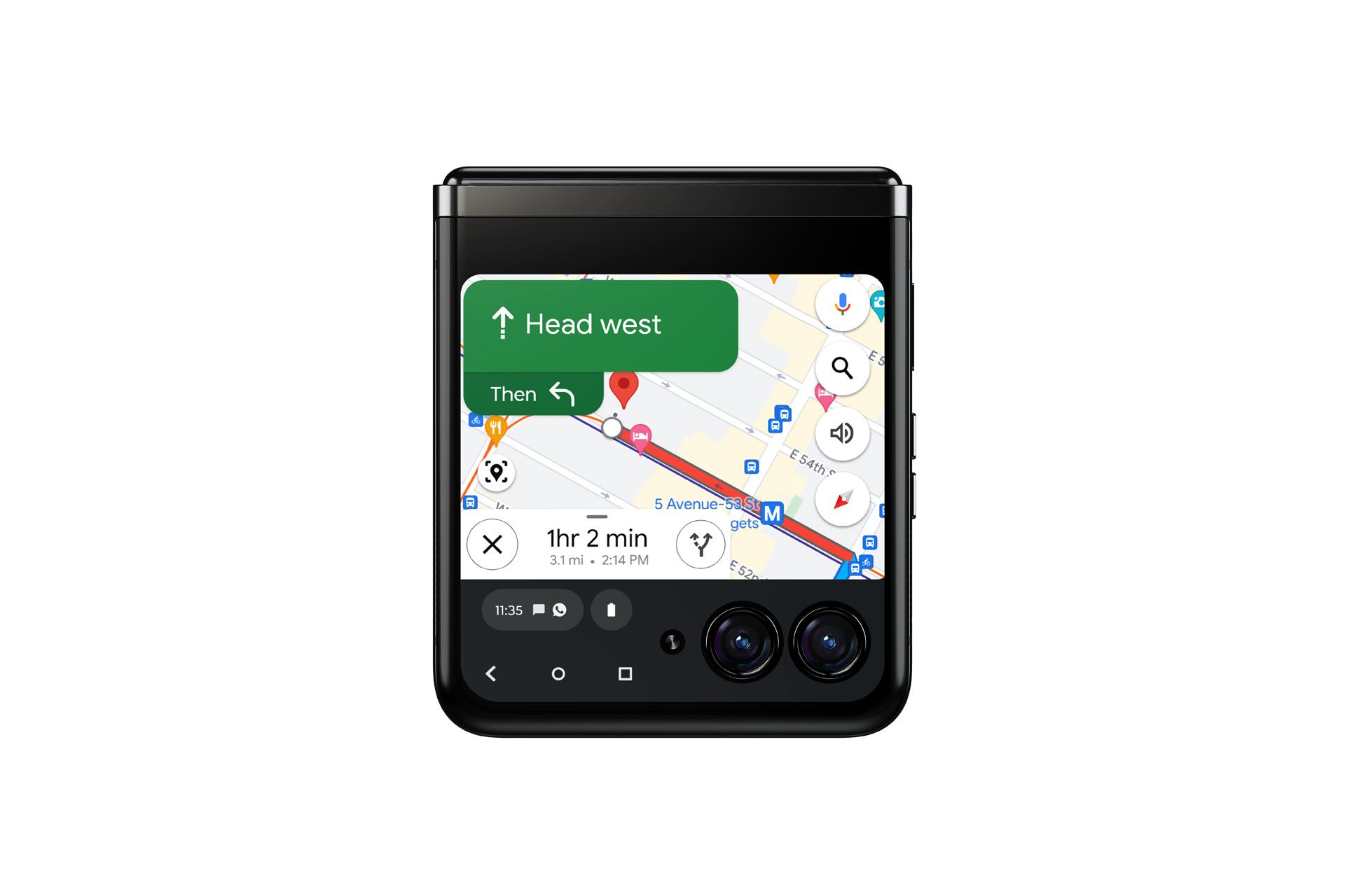 Google Maps razr 40 ultra