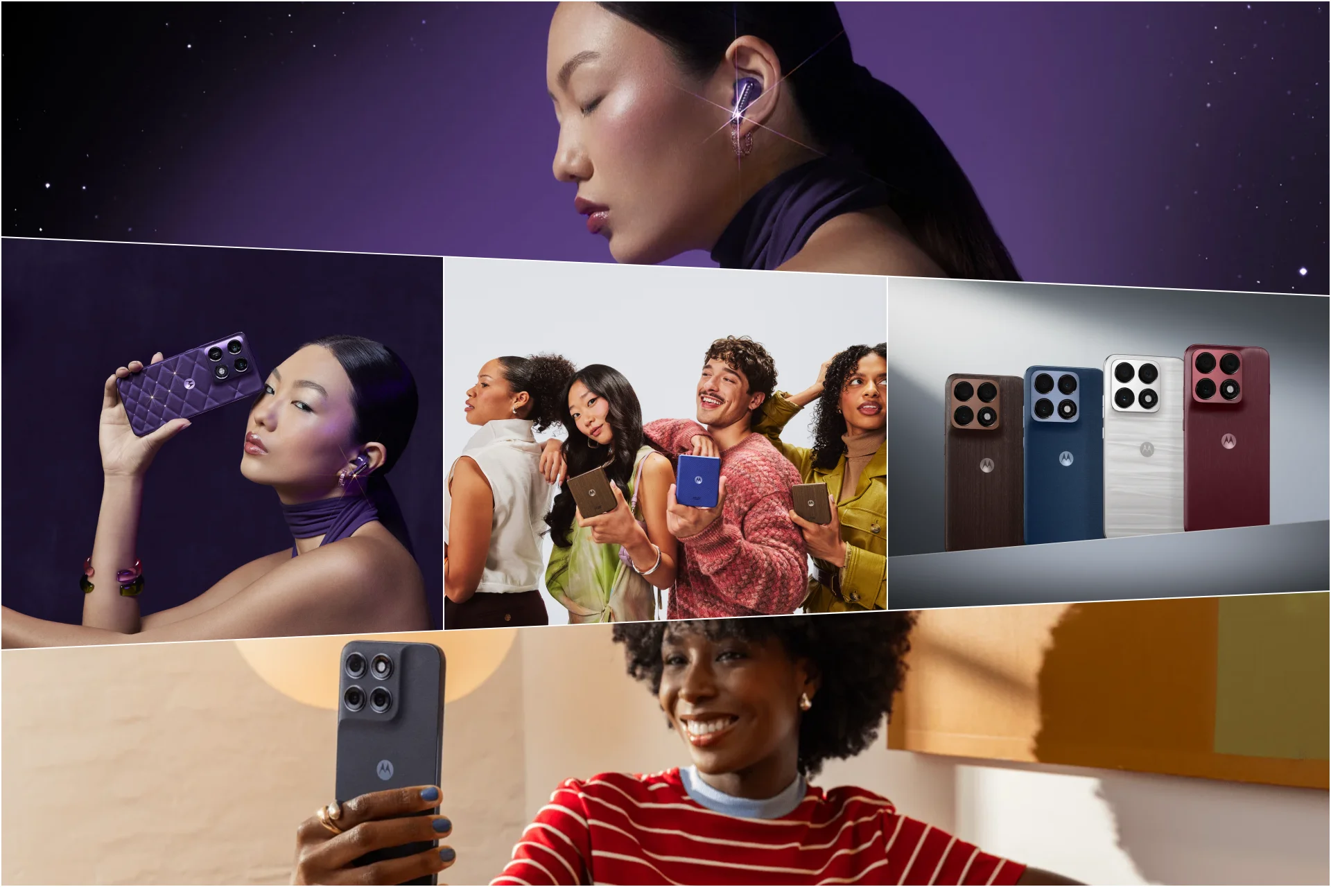 Motorola amplió su portfolio premium con nuevos signature, razr, edge y moto g: diseño y potencia, a mano