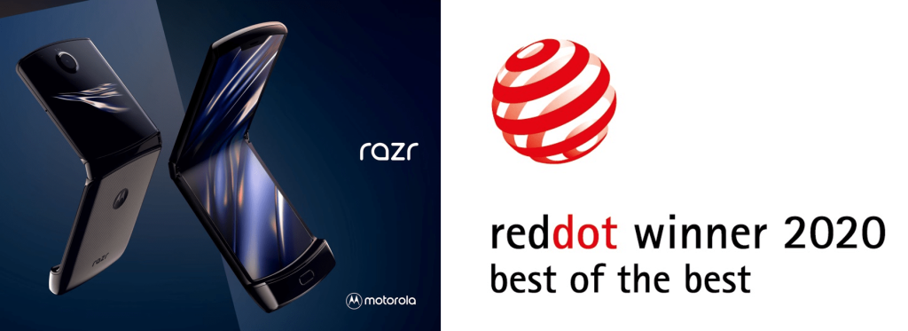 razr receives Red Dot: Best of the Best for ground-breaking design