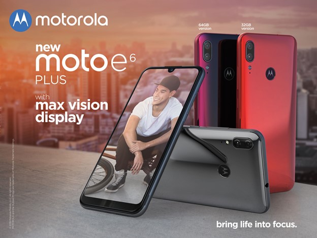 moto e6 plus: more display. more camera. a design you will love.